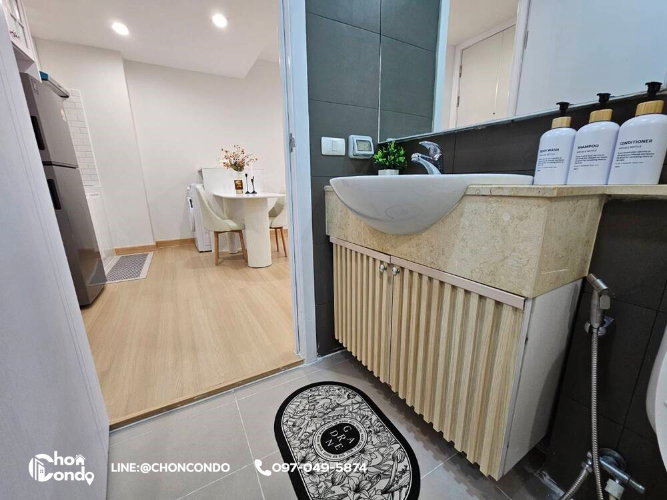 รูป Patio (พาทิโอ) บางแสน ชั้น3 ตึกA ชลบุรี---------ห้องมุม + ห้องตกแต่งสวยมาก-------Tel 097-049-5874 (Line: @choncondo มี@ด้วย) - รูปที่ 19/23