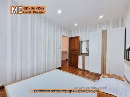 รูป ขาย📌 ทาวน์โฮม พฤกษาวิลล์ 57 พัฒนาการ 32 ตกแต่งหรู โรงจอดรถกว้าง เฟอร์นิเจอร์ครบ เดินทางสะดวก ใกล้ Airport Link หัวหมาก โทร 064-954-9619 (TB64-22) - รูปที่ 12/27