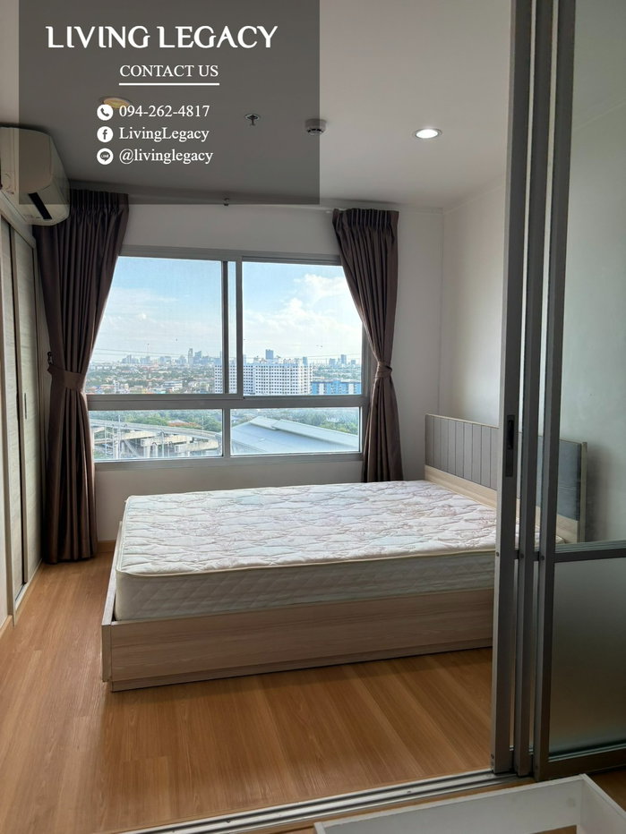 รูป เช่าด่วน | Lumpini Place Srinakarin 1 นอน 26 ตร.ม. ชั้น 14 | ใกล้ MRT หัวหมาก 190 ม. | 10,000 บาท - รูปที่ 2/10