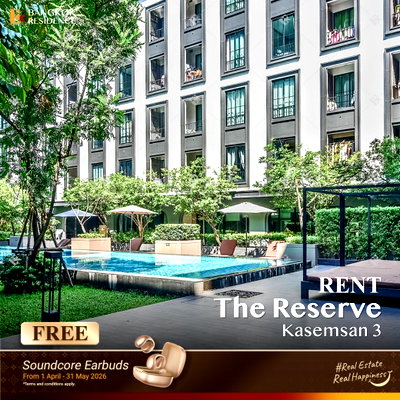 Condos for rent BTS National Stadium : Rent Condo⭐ The Reserve Kasemsan 3, 1-br 38 sq.m. 25K 💚 Ready-to-move-in unit available near BTS National Stadium 
