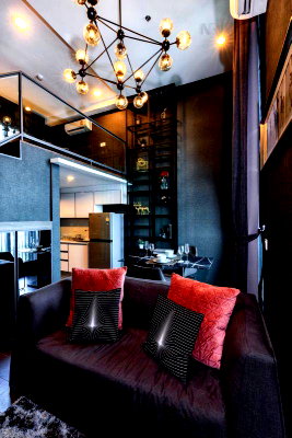 Condos for rent : 🎉 For rent condo C EKKAMAI Building 1, Floor 40,Duplex, Room size 34.00 sqm