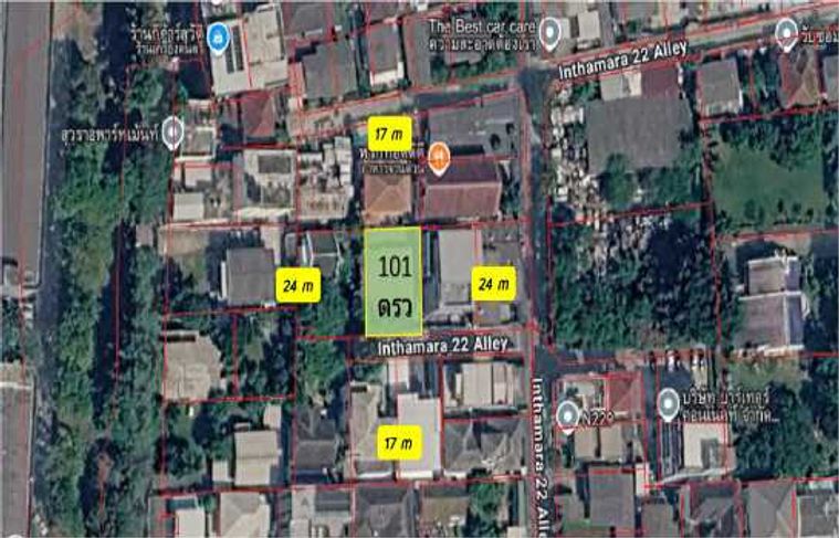 Land for sale, 101 sq wah, Din Daeng
