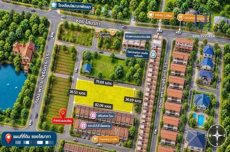 Land for sale, 724 sq wah, Min Buri