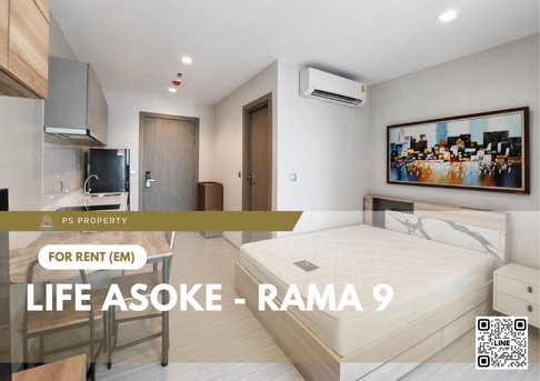 ให้เช่า 🔥 Life Asoke - Rama 9 🔥  เฟอร์นิเจอร์ และ เครื่องใช้ไฟฟ้าครบ ใกล้ Central พระราม 9