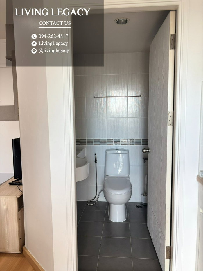 รูป เช่าด่วน | Lumpini Place Srinakarin 1 นอน 26 ตร.ม. ชั้น 14 | ใกล้ MRT หัวหมาก 190 ม. | 10,000 บาท - รูปที่ 10/10