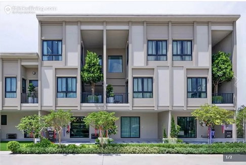 HR3467ให้เช่าทาวน์โฮม 3 ชั้น Eston Ladkrabang (เอสตัน ลาดกระบัง) ติดถนนใหญ่ ใกล้สุวรรณภูมิ และ Airport Link