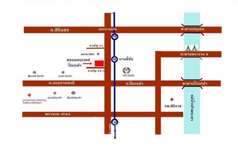 รูป คอนโด 1-ห้องนอน ที่ คอมมอน เวลธ์ ปิ่นเกล้า ใกล้ MRT บางยี่ขัน (ID 2890926) - รูปที่ 9/9