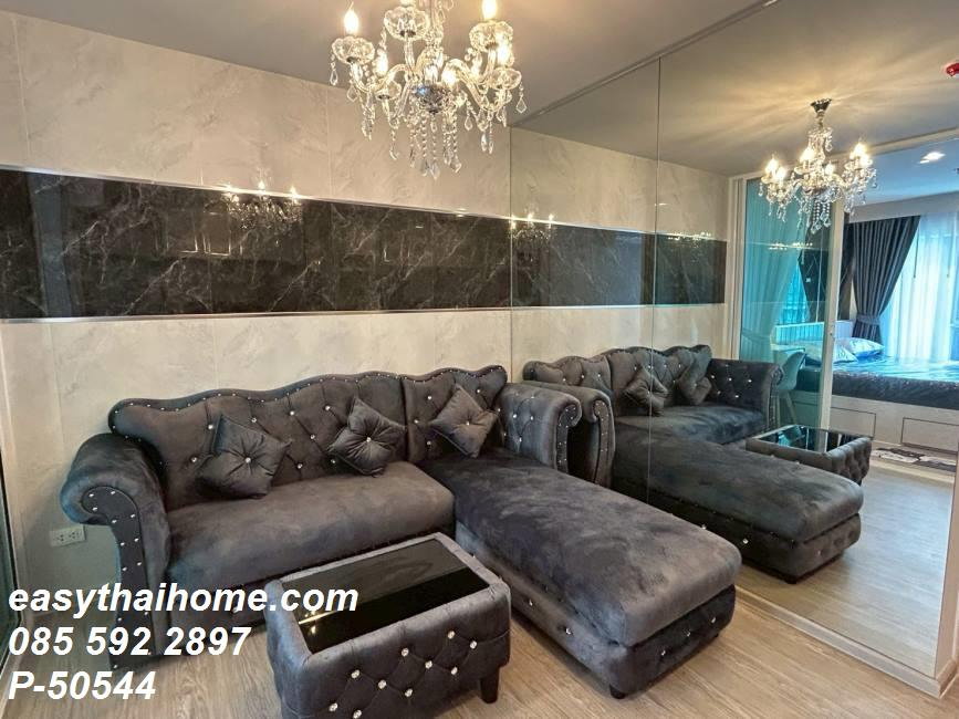 รูป P-50544 — ปล่อยเช่าคอนโดชั้นสูง วิวสระว่ายน้ำสวย - Regent Home Bangna เพียง 13,000 บาท/เดือน โทร 085-592-2897 Line: @easythaihome - รูปที่ 9/11