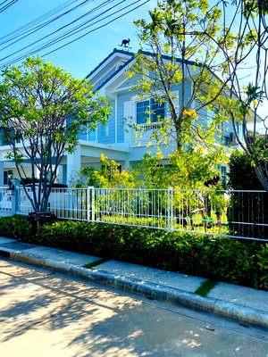 เช่าบ้านเดี่ยว สมุทรปราการ : ให้เช่าบ้านเดี่ยว 2 ชั้น วิลลาจจิโอ บางนา-เทพารักษ์ 3 ห้องนอน 3 ห้องน้ำ