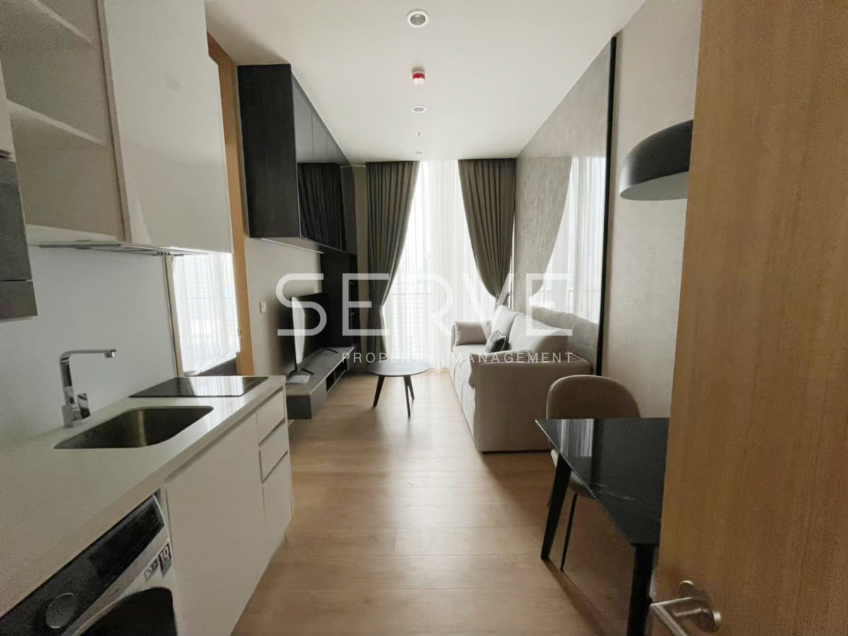 รูป 🔥ราคาดี 25K🔥 - 1 นอน ห้องแต่งสวยๆ สไตล์ Modern ชั้นสูง 20+ ทำเลดี ใกล้ BTS อโศก และ MRT สุขุมวิท 550 ม ที่คอนโด Noble BE19 / ให้เช่าคอนโด - รูปที่ 6/6