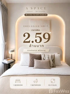A Space Asoke–Ratchada, RAMA 9 PRICE ISN’T THIS EASY ANYMORE 6254001