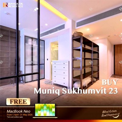 Condos for sale BTS Phrom Phong : 🐶 Pet-Friendly Condo for Sale at MUNIQ Sukhumvit 23 Beautifully Decorated Unit Near BTS Asok 🛋️