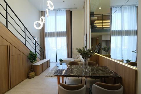 For Rent - The Lofts Silom , Super Luxury Duplex 1 bedroom 1 bathroom