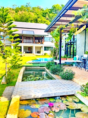 เช่าบ้านเดี่ยว นิคมอัญธานี (เจมโมโปลิส) : เขาใหญ่ อากาศดีมาก 400ตรว.ให้เช่าคฤหาสน์พูลวิลล่า 1-2หลัง 2ชั้น หรือ1ไร่ 350-450ตรม.ธนะรัชต์ บรรยากาศดี 3-5 นอน 5แอร์ กางเต็นท์ดูดาว