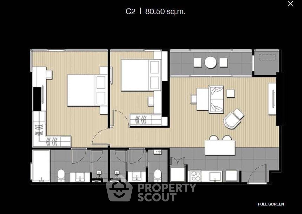 picture 2-BR Condo at Ideo Mobi Sukhumvit 66 near BTS Udom Suk (ID 2886179) - 1/8