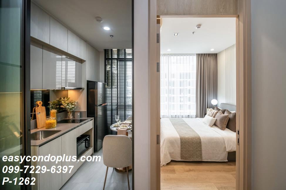 รูป P-1262 วิวเมืองสวย! The FINE Bangkok Thonglor - Ekamai 1 นอน 33,000 บาท ใกล้ BTS ทองหล่อ l Line Id: @easycondoplus l 099-229-6397 - รูปที่ 6/12