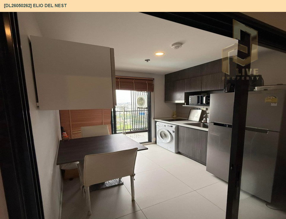 รูป DL26050262 ให้เช่าคอนโด เอลลิโอ เดล เนสท์ (Elio Del Nest) ใกล้ BTS อุดมสุข พร้อมเข้าอยู่ โทรด่วน 0800343450 LineID @655ebbvc - รูปที่ 8/10
