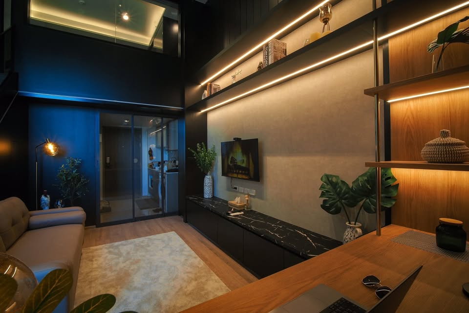 รูป ให้เช่าคอนโด ไอดีโอ พระราม 9 - อโศก อาคาร 1 ชั้น 33 Duplex ขนาด 37 ตรม ใกล้ MRT พระราม 9 - รูปที่ 6/10