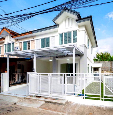 ทาวน์โฮม เมืองนนทบุรี นนทบุรี : บ้านสวย หลังริม  #หมู่บ้าน พฤกษา วิลล์ 22  ซอยวัดสังฆทาน พระราม 5 – วงศ์สว่าง  ใกล้แม็คโคร นครอินทร์