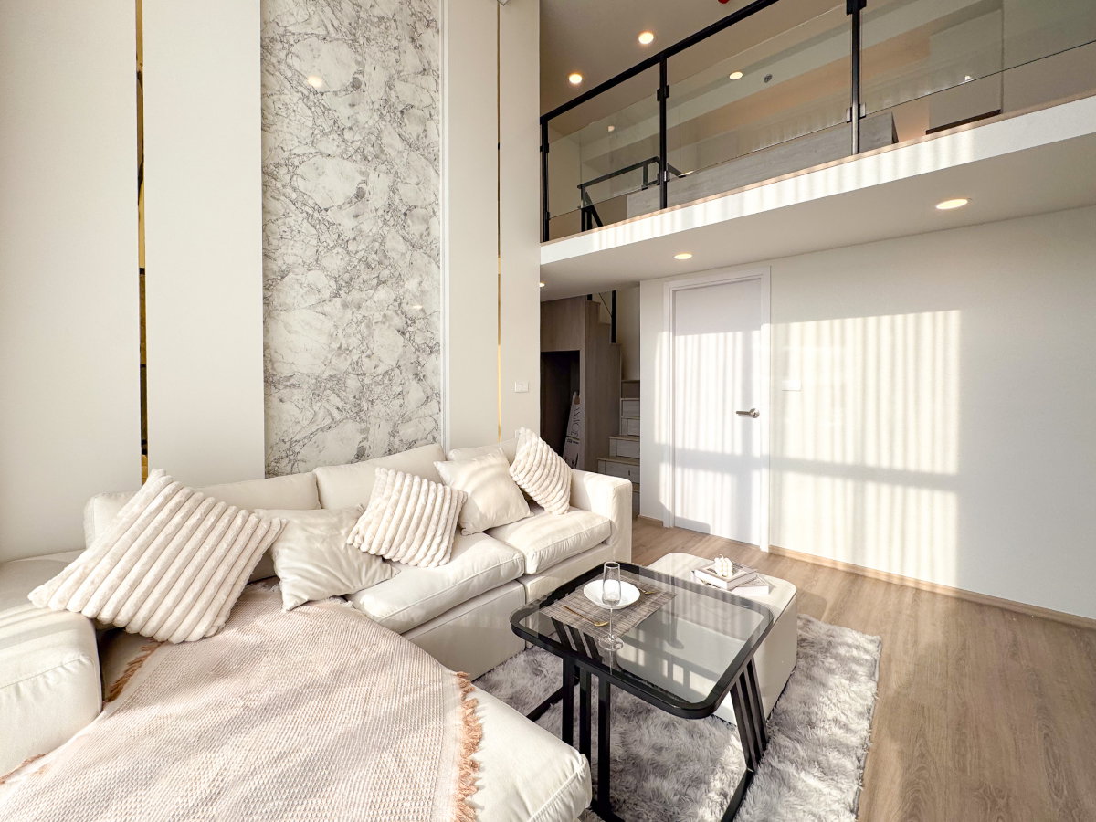 รูป 🔥 ด่วน! ห้องมุมมือหนึ่ง คอนโด ออริจิ้น ปลั๊ก & เพลย์ นนทบุรี สเตชั่น เพียง 3.49 ล้านเท่านั้น Double Volume Space ห้อง 2 ชั้น  - รูปที่ 6/43