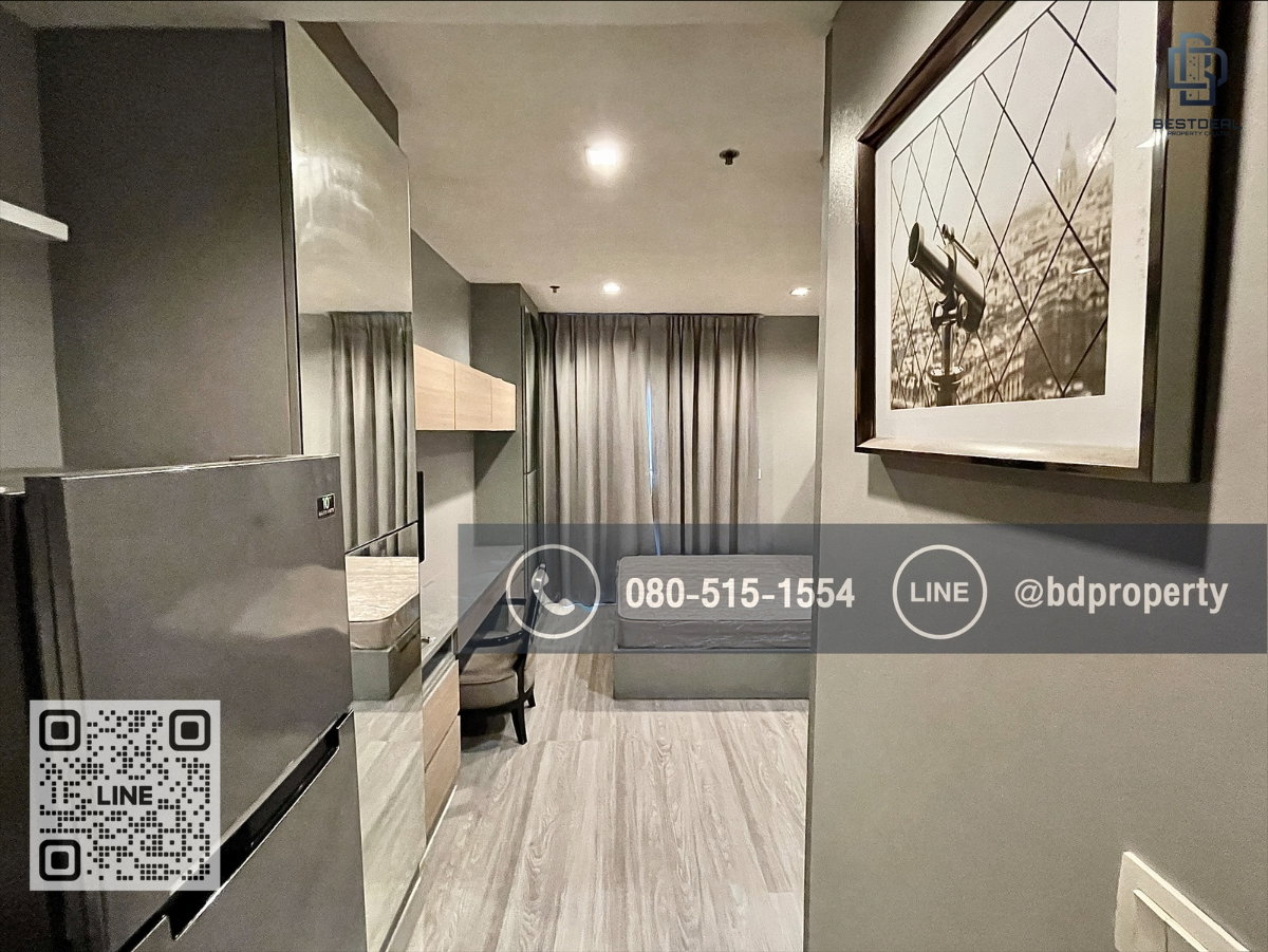 รูป Bestdeal ให้เช่า Studio 22ตรม.ราคา 13,000/เดือนเท่านั้น เฟอร์นิเจอร์และเครื่องใช้ไฟฟ้าครบ “IDEO MOBI RAMA 9” ใกล้MRT และ เซ็นทรัลพระราม 9 เพียง 80 ม. - รูปที่ 2/11