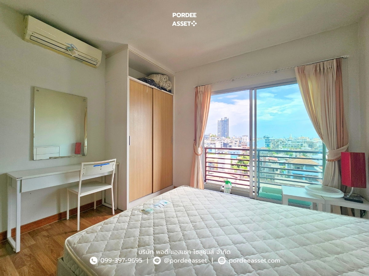 รูป ขาย!! คอนโดเดอะซี้ด สาทร-ตากสิน ชั้น8 ห้องริม (ขนาด 33 ตร.ม.) ซ.กรุงธนบุรี 1 ถ.กรุงธนบุรี คลองสาน กทม. วิวโล่ง ไม่มีตึกบัง ใกล้สถานีวงเวียนใหญ่  - รูปที่ 2/19