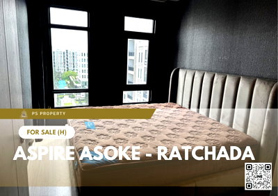 ขายคอนโด : ขายด่วน 📍 Aspire Asoke - Ratchada 📍 เฟอร์นิเจอร์ และ เครื่องใช้ไฟฟ้าครบ ใกล้ MRT พระราม 9