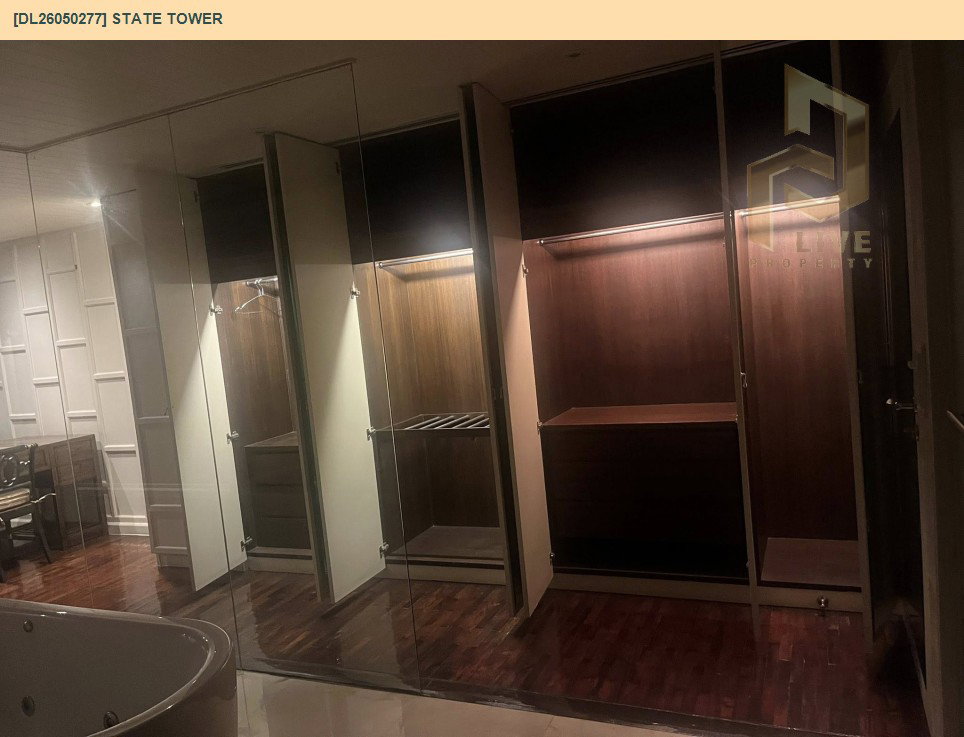 รูป DL26050277 ให้เช่าคอนโด สเตท ทาวเวอร์ (State Tower) ใกล้ BTS สะพานตากสิน พร้อมเข้าอยู่ โทรด่วน 0800343450 LineID @655ebbvc - รูปที่ 18/21