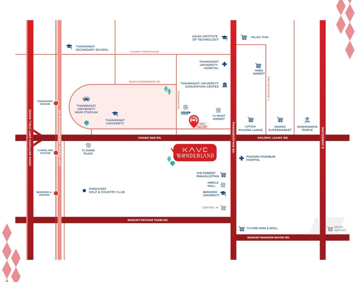 รูป T238 ให้เช่าคอนโด Kave Wonderland (เคฟ วันเดอร์แลนด์) Pet Friendly ใกล้มหาลัยธรรมศาสตร์ ห้องสวย เฟอร์ครบ พร้อมอยู่ - รูปที่ 17/17