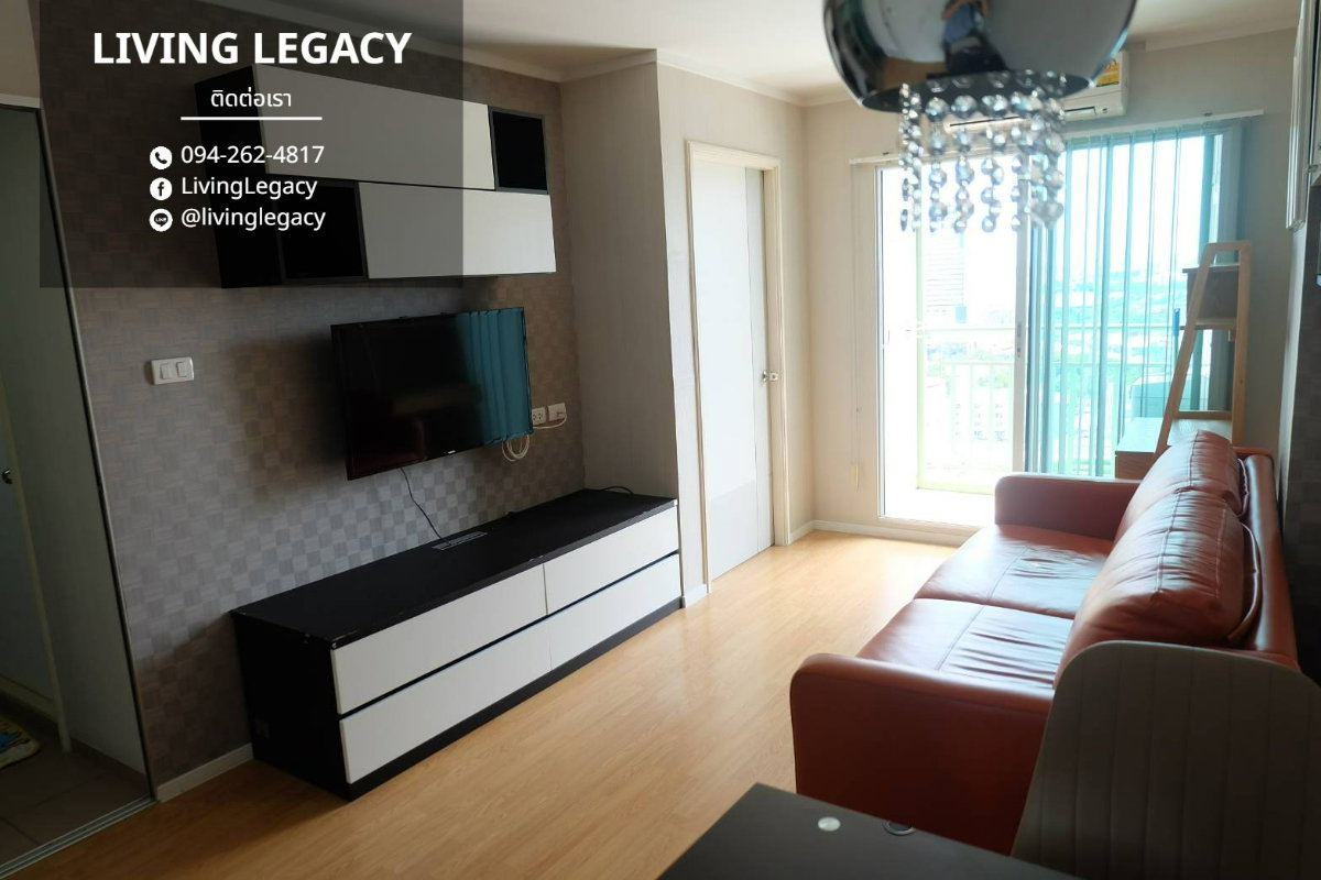 รูป เช่าด่วน! คอนโด 1 นอน Lumpini Place Srinakarin - Huamark Station | 33 ตร.ม. ชั้น 19 | 13,000 บาท/เดือน - รูปที่ 6/9