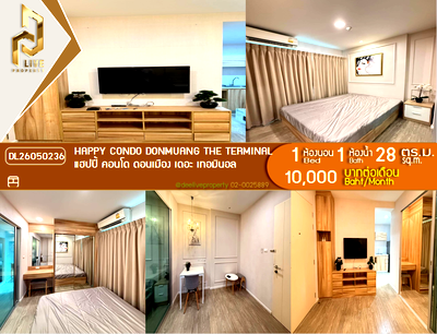 Condos for rent Ozone One Market : DL26050236 Condo for rent, Happy Condo Donmuang The Terminal near -, ready to move in, call urgently 0653619502 LineID @897iyzll