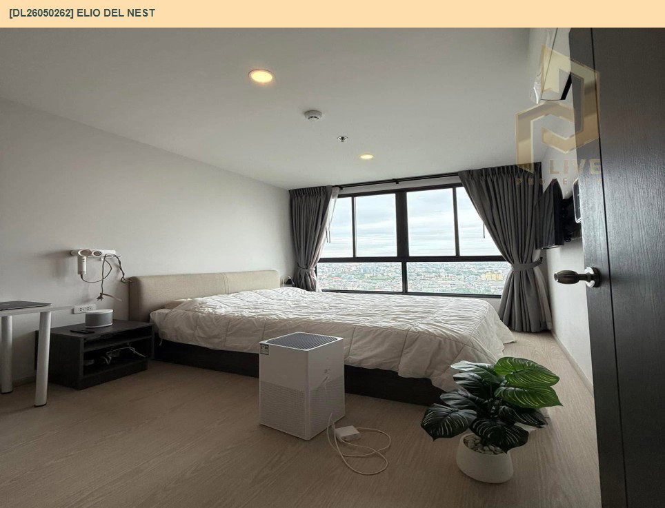 รูป DL26050262 ให้เช่าคอนโด เอลลิโอ เดล เนสท์ (Elio Del Nest) ใกล้ BTS อุดมสุข พร้อมเข้าอยู่ โทรด่วน 0800343450 LineID @655ebbvc - รูปที่ 2/10