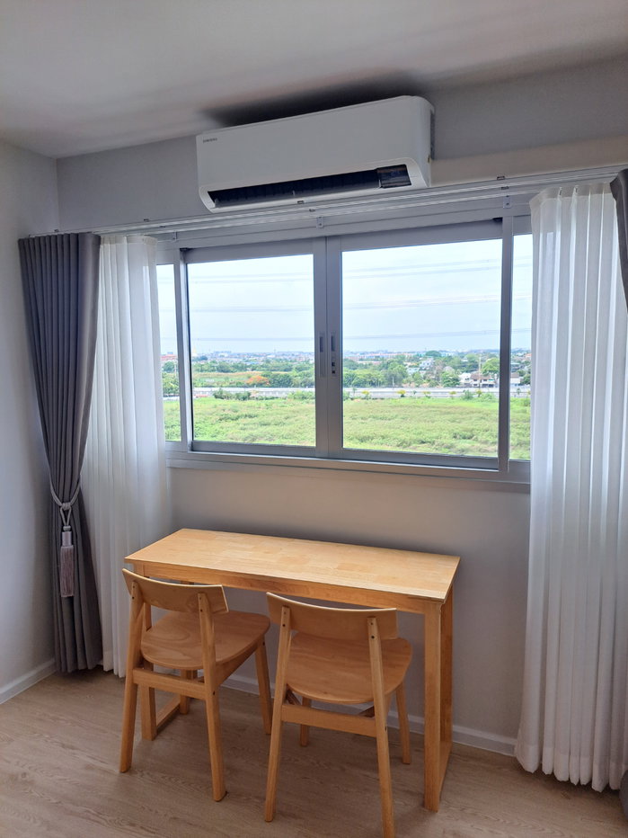 รูป ห้องใหม่ชั้น 9 ขนาด 32 ตรม. บรรยากาศดีวิวคลองประปา สมาร์ททีวี43นิ้ว เฟอร์ใหม่แกะกล่อง รวมเครื่องซักผ้า - รูปที่ 6/10