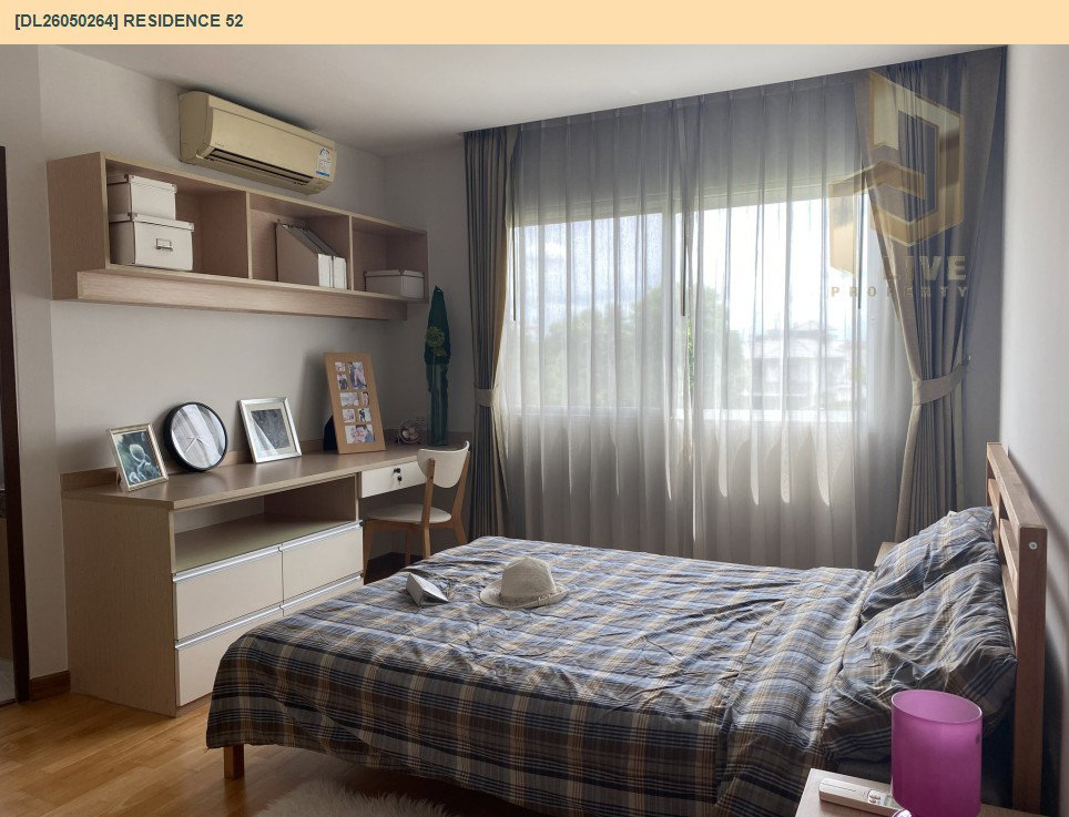 รูป DL26050264 ให้เช่าคอนโด เรสซิเดนซ์ 52 (Residence 52) ใกล้ BTS อ่อนนุช พร้อมเข้าอยู่ โทรด่วน 0614453194 LineID @162cjixi - รูปที่ 3/12