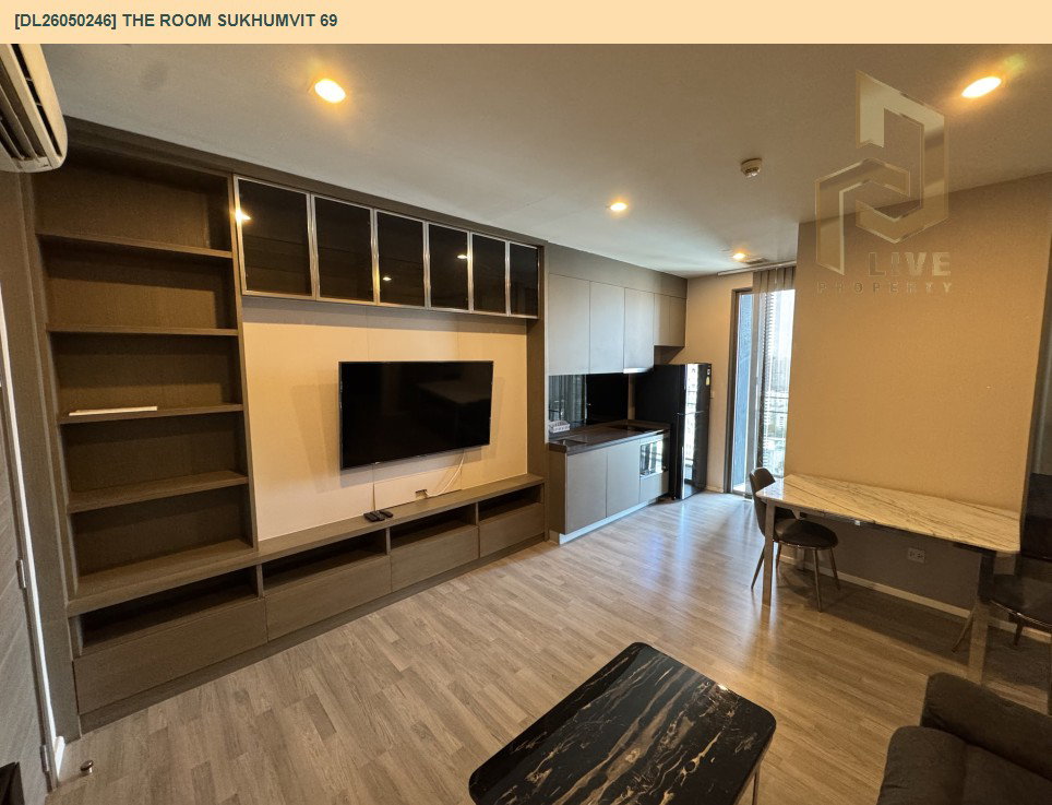 รูป DL26050246 ให้เช่าคอนโด เดอะ รูม สุขุมวิท 69 (The Room Sukhumvit 69) ใกล้ BTS พระโขนง พร้อมเข้าอยู่ โทรด่วน 0653619502 LineID @897iyzll - รูปที่ 4/5
