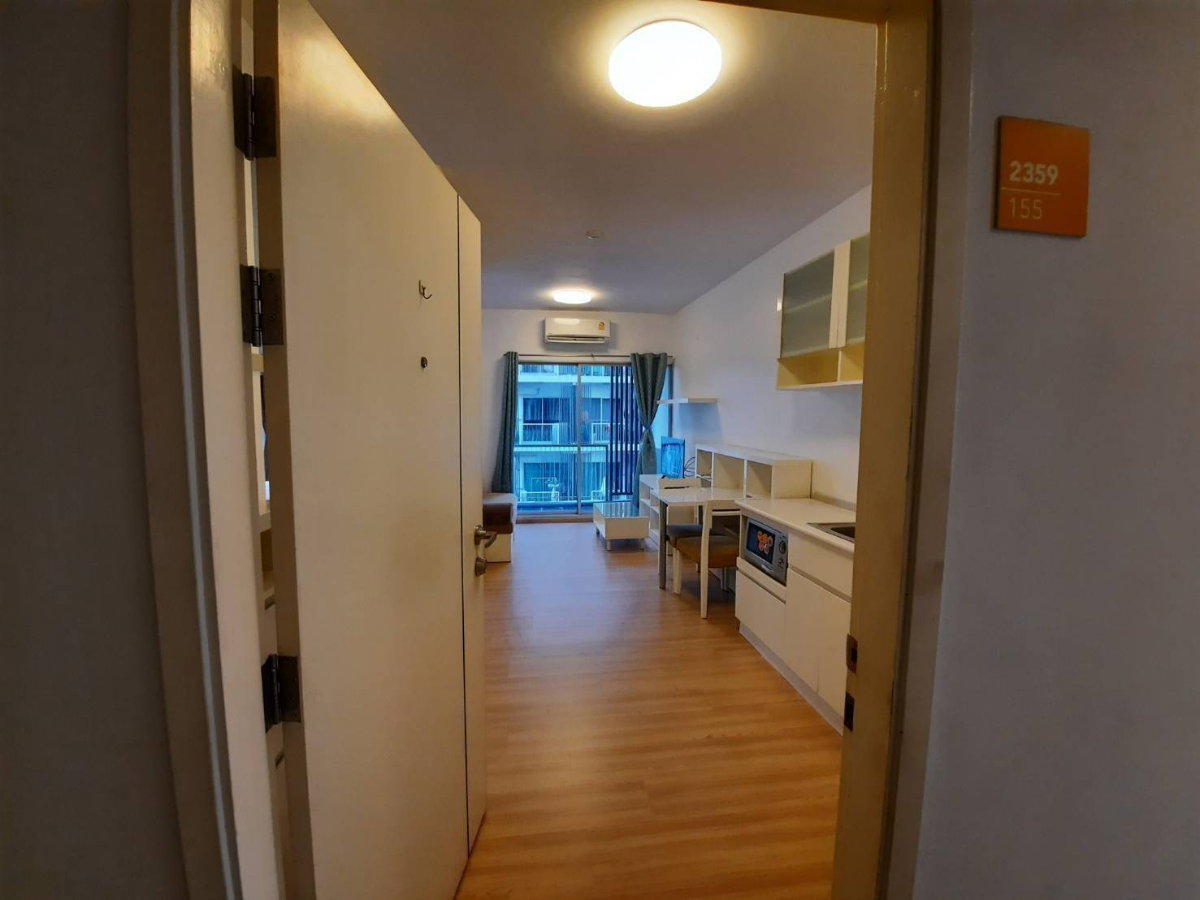 รูป ให้เช่าคอนโด A Space Sukhumvit 77 ห้องริม ชั้น 6 วิวสระ เฟอร์ฯครบพร้อมอยู่ (มีเครื่องซักผ้า) ใกล้รถไฟฟ้า BTS อ่อนนุช ทำเลดีเดินทางสะดวก - รูปที่ 10/15