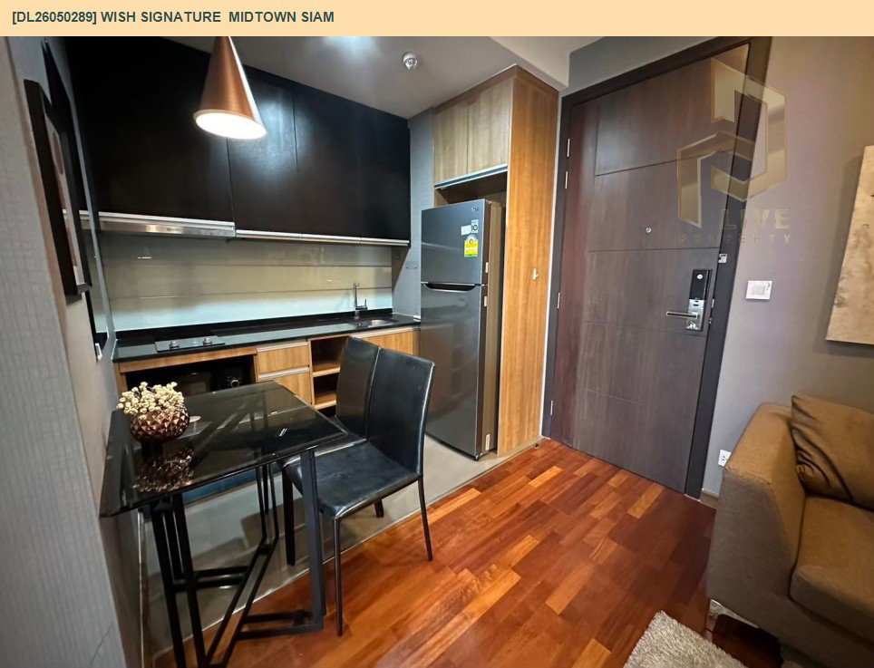 รูป DL26050289 ให้เช่าคอนโด วิช ซิกเนเจอร์ มิดทาวน์ สยาม (Wish Signature Midtown Siam) ใกล้ BTS ราชเทวี พร้อมเข้าอยู่ โทรด่วน 0653619502 LineID @897iyzll - รูปที่ 7/11