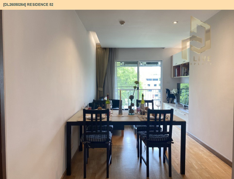 รูป DL26050264 ให้เช่าคอนโด เรสซิเดนซ์ 52 (Residence 52) ใกล้ BTS อ่อนนุช พร้อมเข้าอยู่ โทรด่วน 0614453194 LineID @162cjixi - รูปที่ 4/12