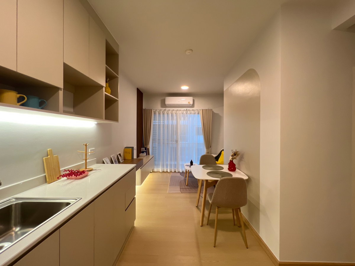 รูป 🔥 รีโนเวทใหม่ทั้งห้อง! เพียง 1.69 ล้าน ได้ 1 Bedroom ขนาดใหญ่ 35.47 ตร.ม. @ A Space Sukhumvit 77 🔥 - รูปที่ 9/26