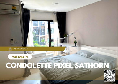 Condos for sale Assumption Commercial College (A.C.C.) : Urgent Sale ✨ Condolette Pixel Sathorn ✨ Fully furnished and equipped with appliances. Near MRT Lumpini.