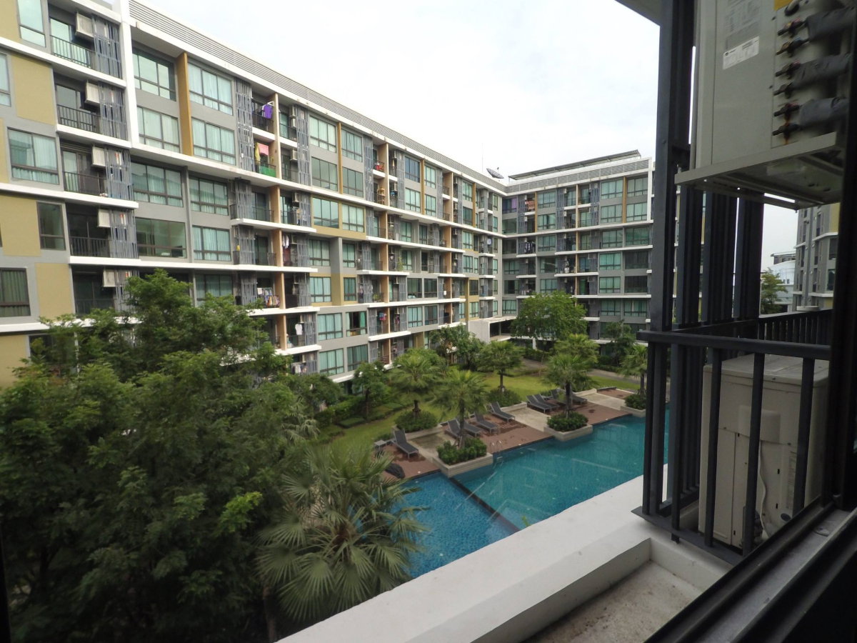 รูป ให้เช่า I condo udomsuk 58 แบบ  2 ห้องนอน 2 ห้องน้ำ พิเศษ ห้องมุม วิวสระ สวน - รูปที่ 7/7