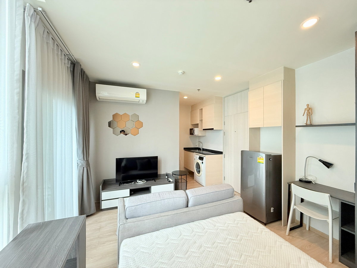 picture For Rent " 𝐍𝐨𝐛𝐥𝐞 𝐑𝐞𝐯𝐨𝐥𝐯𝐞 Ratchada 2 " Type Studio, 21 Sq.m., Near : MRT-Thailand Cultural Centre - 4/8