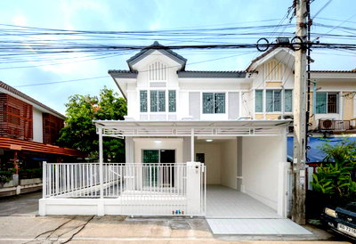 ทาวน์โฮม นนทบุรี : บ้านสวย  บ้านหลังมุม หมู่บ้าน พฤกษา วิลล์ 19  ต้นซอยวัดส้มเกลี้ยง  พระราม 5   ใกล้โลตัส พลัสมอลล์ บางใหญ่ 