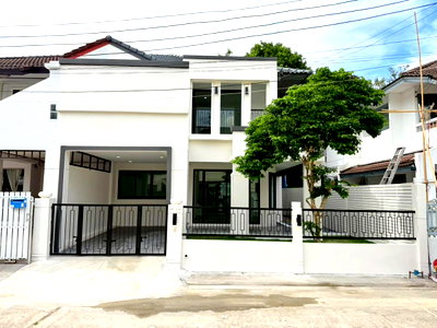 Twin houses for sale วิทยาลัยเทคนิคดอนเมือง : Semi-detached house for sale : Rattana Walai Village, Soi Vibhavadi Rangsit 39 Land area 36.1 square wah, 3 bedrooms 3 bathrooms, Fully furnished
