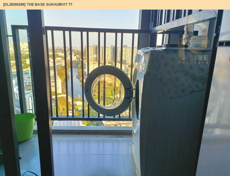 รูป DL26050296 ให้เช่าคอนโด เดอะ เบส สุขุมวิท 77 (The Base Sukhumvit 77) ใกล้ BTS อ่อนนุช พร้อมเข้าอยู่ โทรด่วน 0614453194 LineID @162cjixi - รูปที่ 4/5