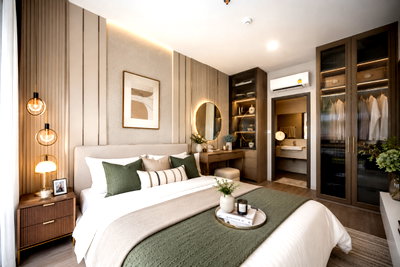 ขายคอนโด : The Crown Residences  1 ห้องนอนราคาโครงการ ใกล้จุฬาฯ พร้อมเข้าอยู่ ติด MRT