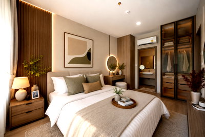 ขายคอนโด :  The Crown Residences  1 ห้องนอน 36 ตรม. ราคาโครงการ เดินทางสะดวกรถไฟฟ้าถึงจุฬาฯ