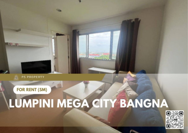 รูป ให้เช่า 🔥 Lumpini Mega city Bangna 🔥 2 ห้องนอน เฟอร์นิเจอร์ และ เครื่องใช้ไฟฟ้าครบ ใกล้ BTS บางนา - รูปที่ 1/11