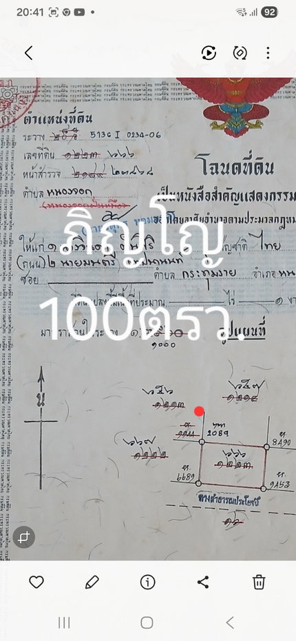 รูป ที่ดินเปล่า ปลูกมะม่วง.. รอถมปลูกบ้าน - รูปที่ 2/2