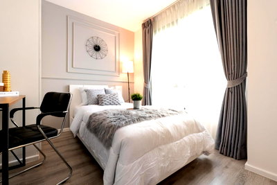 Condos for rent : For rent : Pause Sukhumvit 107, Size: 46.38 sq.m, 2 Bedrooms 2 Bathrooms, Building A, 4th Floor, Fully Furnished